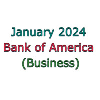 Bank of America January 2024 Bank Statement Template (Business) 